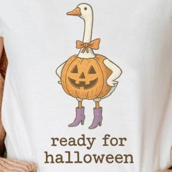 Ready For Halloween Goose Shirt, Trending Unisex Tee Shirt - Picture 2 of 4